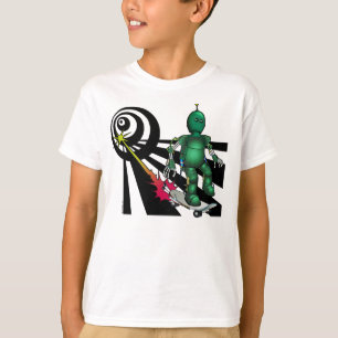 Camiseta Mattzu o t-shirt Skateboarding do robô