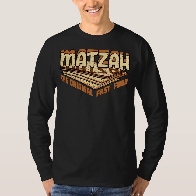 Camiseta Matzah, A Comida Rápida Original Passover A Sede J (Frente)