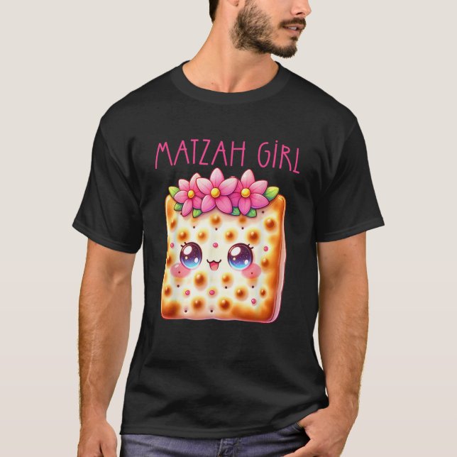 Camiseta Matzah Girl Happy Passover Jewish Pesach Seder Afi (Frente)
