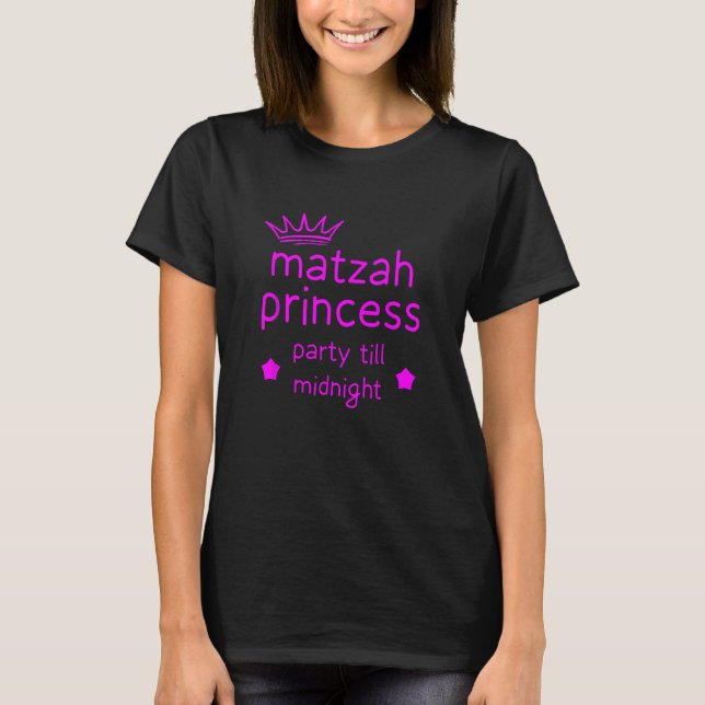 Camiseta Matzah Princess Funny Passover Afikoman Midnight P (Frente)