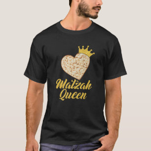 Camiseta Matzah Queen Crown Heart Passover Judeu Pesach Ho