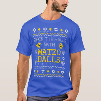 Camiseta Matzo Balls Ugly Christmas Sweater judeu Hanukkah