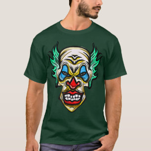Camiseta Mau assustador Palhaço de Horror Halloween