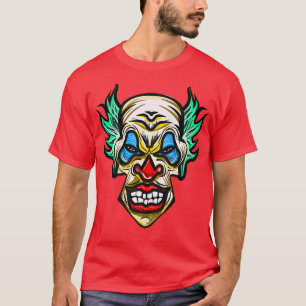 Camiseta Mau assustador Palhaço de Horror Halloween