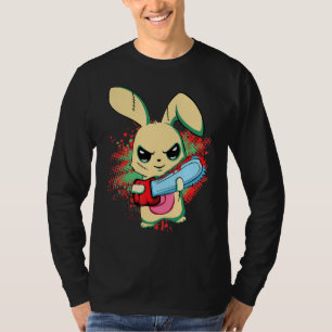 Camiseta Mau Assustador Vi Mau Bunny, Felz pascoa Domingo H