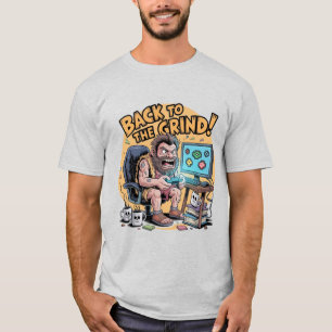 Camiseta Mau Caveman Gamer Office Funny