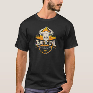 Camiseta Mau Chaotic para jogos Nerdy Roleplay
