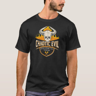Camiseta Mau Chaotic para jogos Nerdy Roleplay