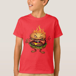 Camiseta MAU comida BACON CHEESEBURGER, Monstros da 