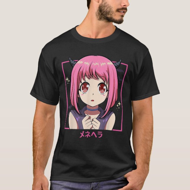 Camiseta Mau de Punk Da Garota Japonesa - Pastel Menhera Ka (Frente)