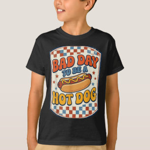 Camiseta Mau Dia Para Ser Um Cachorro-Quente Bbq Engraçado 