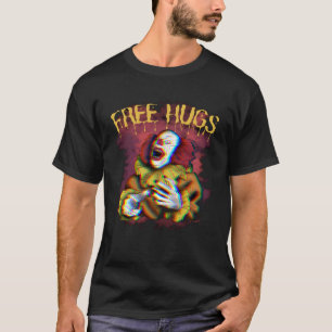 Camiseta Mau do Assassino Assustador do Halloween Free Hugs