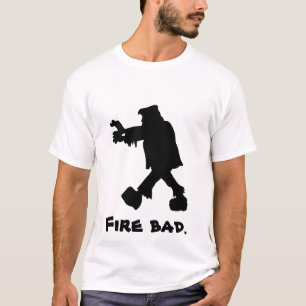 Camiseta Mau do fogo de Frankenstein