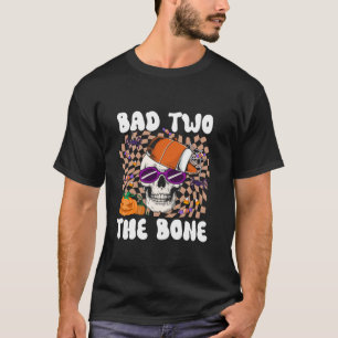 Camiseta Mau Dois O Céu Engraçado Do Osso Esqueleto Do Hall