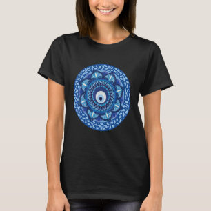 Camiseta Mau Eye Mandala Proteção Contra Cursos