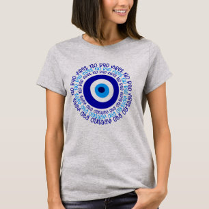 Camiseta Mau Eye No Bad Vibes Spiritual Art Classic T-shir