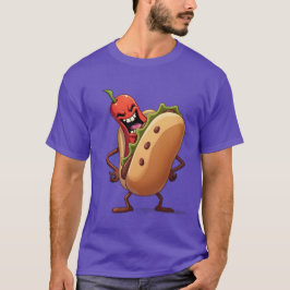 Camiseta MAU HOT DOG dos Monstros da comida