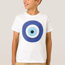 Mau Olho Artístico Azul Grego
