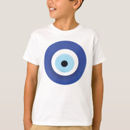 Camiseta Mau Olho Artístico Azul Grego