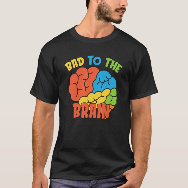 Camiseta Mau Para O Psicólogo Da Faculdade De Terapia Cereb (Frente)