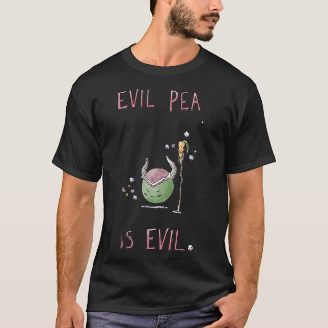 Camiseta Mau Pea é Mau Clássica T-Shirt (Frente)
