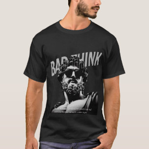 Camiseta Mau pensa no estilo da arte escura