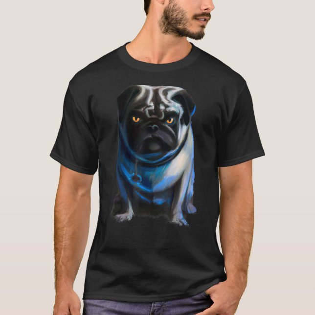 Camiseta Mau Pug Halloween (Frente)
