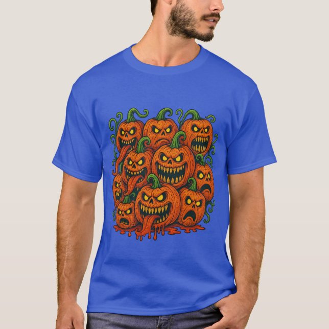 Camiseta Mau Pumpkin Horde Halloween (Frente)