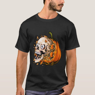 Camiseta Mau Pumpkin Skull Breakout Tee