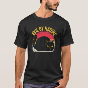 Camiseta Mau Retro Horror Por Natureza Homens Mulheres