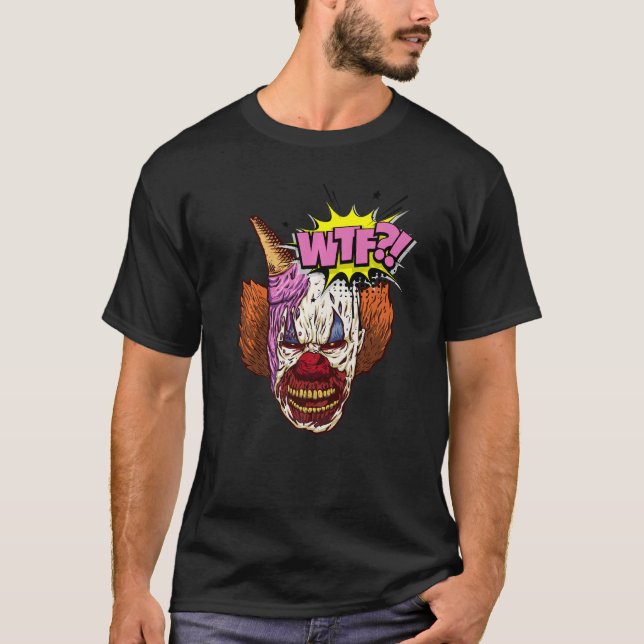 Camiseta Mau Wtf - Gráfico De Rosto E Sorvete (Frente)