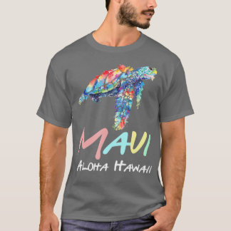 Camiseta Maui Aloha Hawaii Sea Turtles Scuba Merging Hawaii