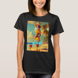 Camiseta Maui Beach Hawaii Parasdise Linda Mulher