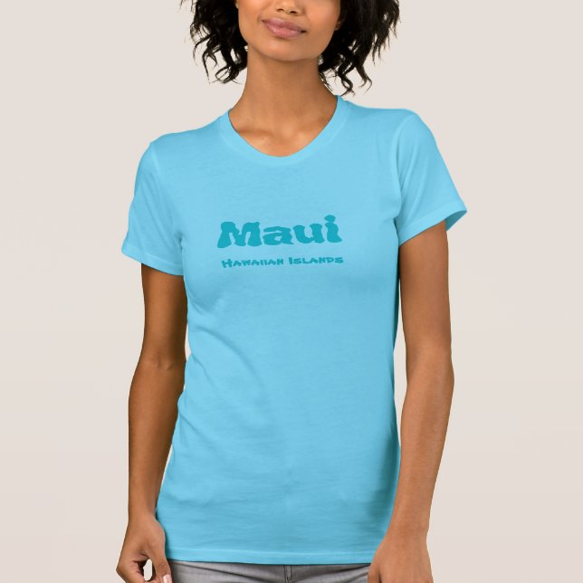 Camiseta Maui de uso feminino (Frente)