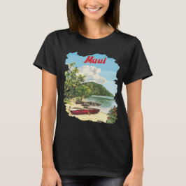 Camiseta Maui Havaí Praia Tropical Verde Viagem