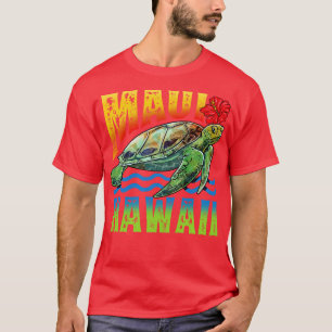 Camiseta Maui Hawaii Aloha Turtle Summer Vacation Surfer Gi