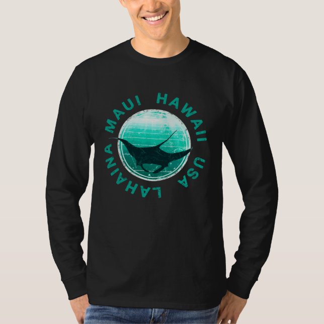 Camiseta Maui Hawaii DIVING Lahaina Manta (Frente)