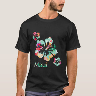Camiseta Maui Hawaii Islands Havaí Surf de Flores Hibiscus 