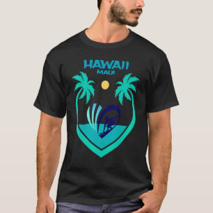 Camiseta Maui Hawaii Surf Oahu Beach Palms Aloha EUA Souven