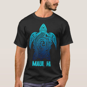 Camiseta Maui Hawaii Tribal Sea Turtle Havaiano Surfer Scub