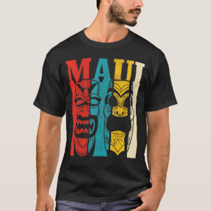 Camiseta Maui Hawaii Vintage Havaiano Tiki Totem Surf Surfe
