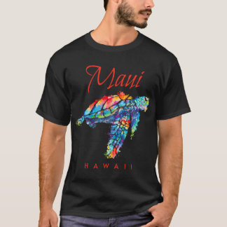 Camiseta Maui Hawaii - Watercolor Sea Turtle