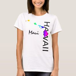 CAMISETA MAUI - ILHAS HAWAII NEON RAINBOW