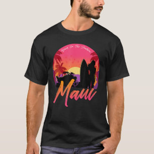 Camiseta Maui Island Beach Vintage Retro 70s Surf Surfing S