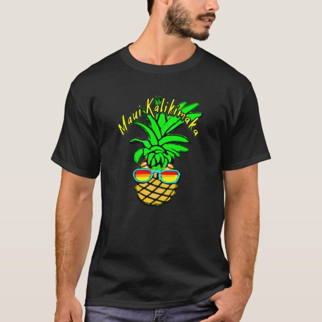 Camiseta Maui Kalikimaka Pun Hawaiai Pineapple (Frente)