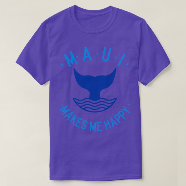 CAMISETA MAUI ME FAZ FELIZ CAUDA DE BALEIA (Frente do Design)