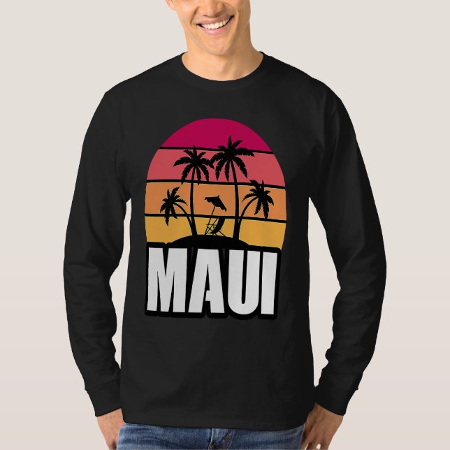 Camiseta Maui Vacation Beach Souvenir (Frente)
