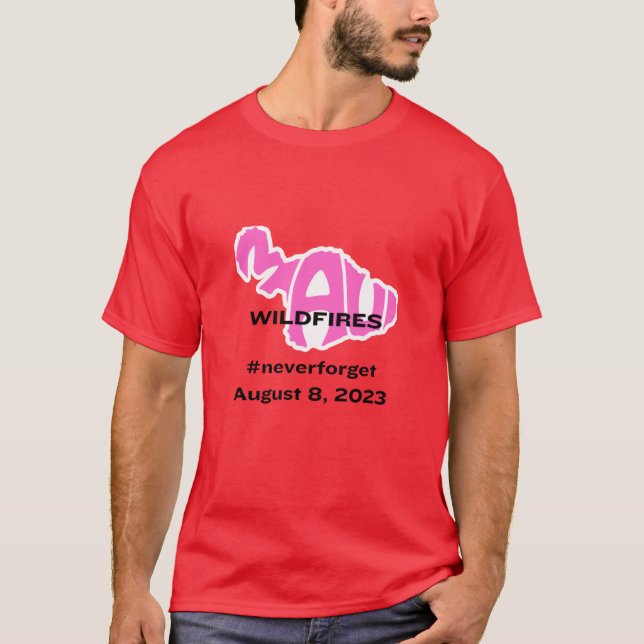 Camiseta Maui Wildfire #nevesqueçam 8 de agosto de 2023 (Frente)