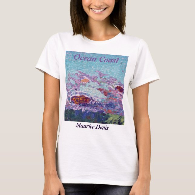 Camiseta Maurice Denis Ocean Coast Fauvist Painting (Frente)