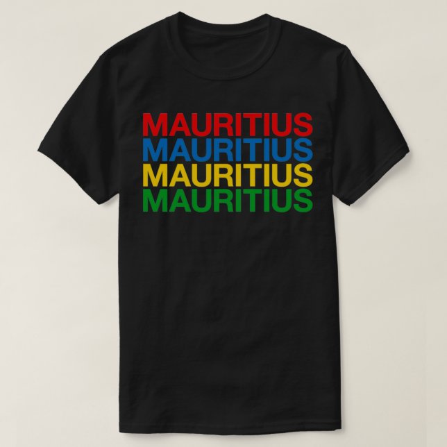 Camiseta MAURITIUS Flag (Frente do Design)
